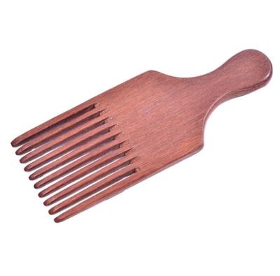 China Professional Wholesale Custom Logo Selection Travel Bamboo Wide Tooth Afro Hair Grooming Wooden Comb For Men for sale