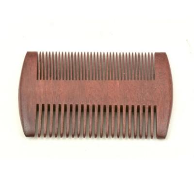 China Travel logo mustaches comb beard static wooden pocket comb anti small fine custom rough teeth comb for men for sale