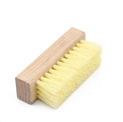 China Custom High Quality Square Nail Brush Long PP Logo Shoe Hair Horse Shaving Brush Boar Wood Bristle Brush for sale