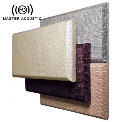 China Modern Key Acoustic Wall Decoration Absorbs Sound Barrier Fabric Panel For Cinema for sale