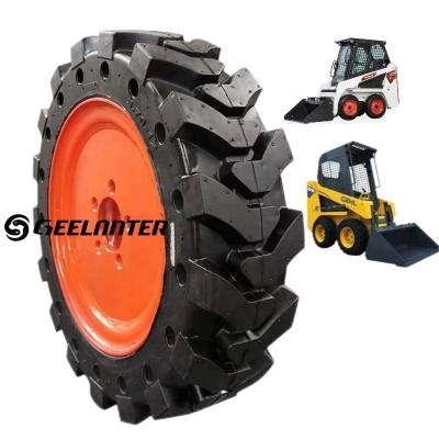 China Ntural Skid Steer Rubber Solid Tires 10-16.5 10x16.5 12x16.5 12*16.5 10*16.5 14-17.5 16/70-16 16/70-20 20.5/70-20 385/65-24 for Bob - GEELANTER for sale