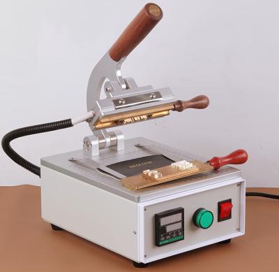 China Garment Shops Leather Embossing Heat Press Desktop Detachable Prints Branding Machine for sale