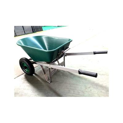 China North America High Quality Customized Size Powder Coating Convenient And Durable Lawn Tools Dump Wheelbarrows for sale