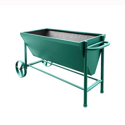 China Factory Wholesale Modern Metal Rolling Raised Planter Garden Work Potting Station Raised Garden Bed for sale