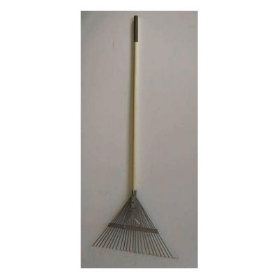 China Garden Rake High Quality Customized Size Wood Handle Convenient And Durable Spring Back Leaf Rake for sale