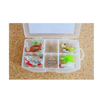 China Wholesale Waterproof Multifunction Plastic Crappie Lure Hook 28 Pcs Fishing Accessories Box for sale