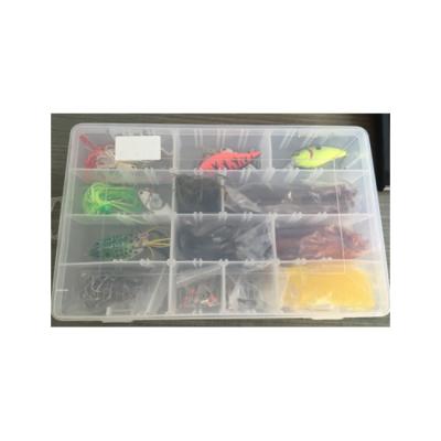 China Packed by shrink film for each box good quality 27.5*18.2*4.3cm convenient fishing tackle storage boxes colorful and durable for sale