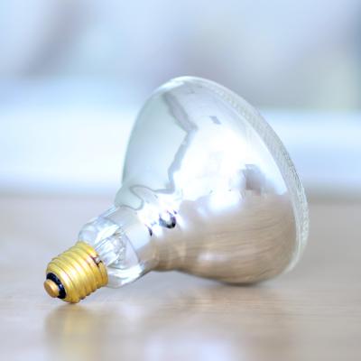 China PAR38 Shatterproof Poultry Bulb Hard Glass Heating Infrared Lamps Bulb for sale