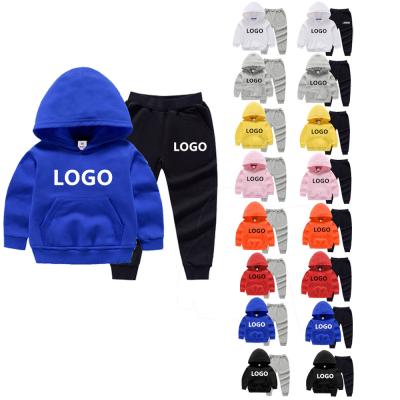 China Logo Kids Clothing Sets Custom Fashion Casual 2 Pcs Sweat Suits Clothes Short T-shirt Hoodies Summer Set Designer Outdoor Fashion for sale