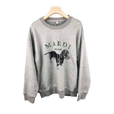 China Miss Dog Viable Style Sister Print Homemade Fleece Women's Winter Round Neck Sweater for sale