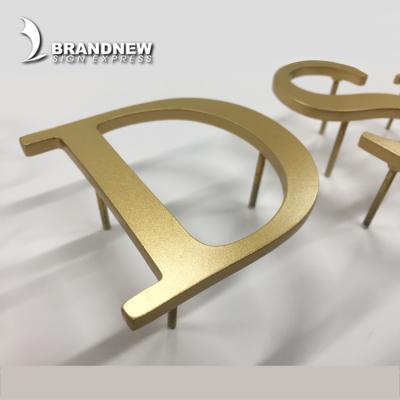 China Waterproof Wholesale Customized 3d Fine Engraved Sign Brass Letters for sale