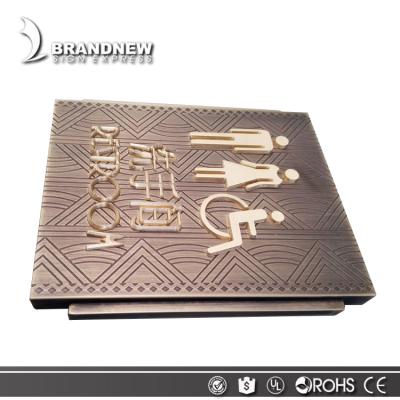 China Outdoor Hotel Shopping Mall OEM Waterproof Indoor Outdoor Toilet Sign Plate etc. advertising for sale