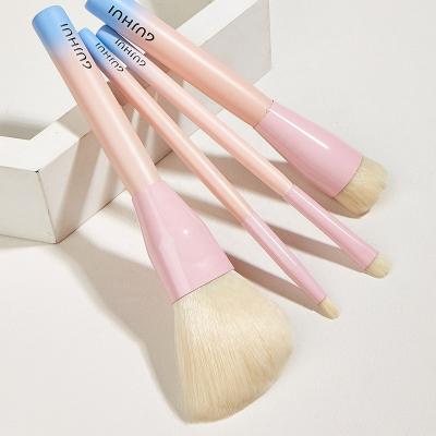 China Angular Blush Soft Pink Diamond Luxury Brushes Makeup Brushes Set Vegan Eyeshadow Foundation 4pcs China Manufacturer for sale