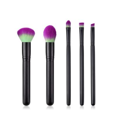 China Angular Multifunctional Top Selling Green Blush and Purple Nylon Hair Makeup Brushes Kits Cosmetic Brushes Makeup Brush Holder Organizer for sale