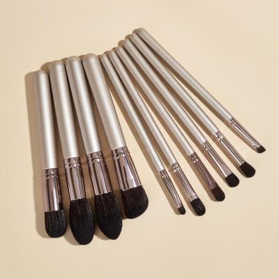 China Wholesale High Quality Champagne Nylon Beauty Cosmetic Tools Makeup Brushes Factory Outlet Hair Care 10pcs Beauty Care Makeup Tools for sale