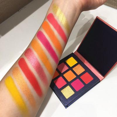 China Free sample last sale 9 colors factory private label high dye vegan eyeshadow waterproof hot custom eye shadow palette for sale