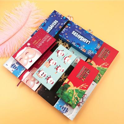 China Natural Soft Wholesale Cartoon Single False Eyelashes Packaging Christmas Fancy Lashes Box Packing Bulk Eyelashes for sale