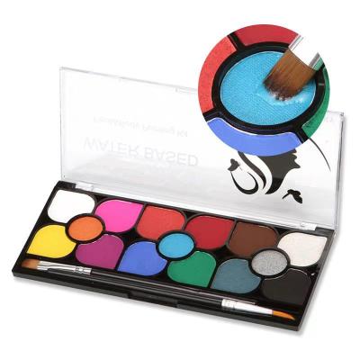 China Waterproof Multi Colors Private Label Christmas Party Face Paint Makeup Face Painting Body Paint for sale