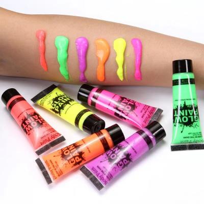 China Christmas Party Price Face Paint Waterproof Neon Glow Body Paint Glow Body Paint for sale