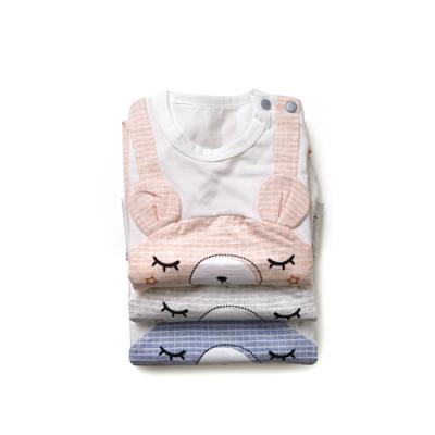 China 100% Cotton Infant Jumpsuit Baby Clothes Printing Cotton Shorts Sleeve Jumpsuit Newborn Baby Romper for sale