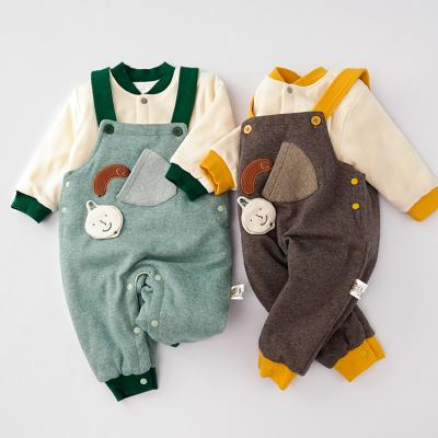 China Breathable Toddler Autumn Warm Baby Top And Pants Infant Baby Boy Outfits Clothing Sets for sale