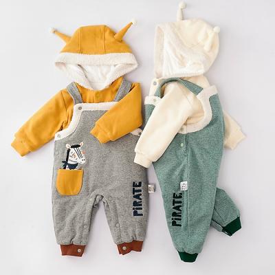 China Breathable Newborn Baby Cute Animal Winter Warm Clothes For Baby Boy Infant Breathable Clothing Sets for sale