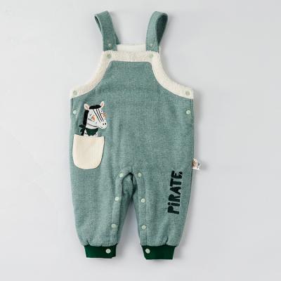 China 100% Warm Overalls Infant Girl Cotton Overalls Winter Toddler Baby Clothes Boutique for sale