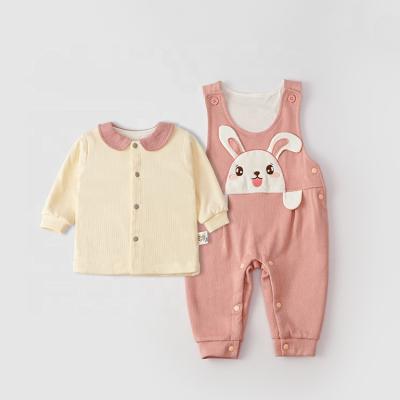 China Factory Price Breathable Baby Summer Clothing Set Cotton Family Infant Two Piece Newborn Baby Clothing Set for sale