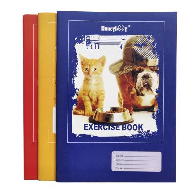 China Printed Cover Printing Soft Cover Student Exercise Book Colorful Cute Animal Design for sale