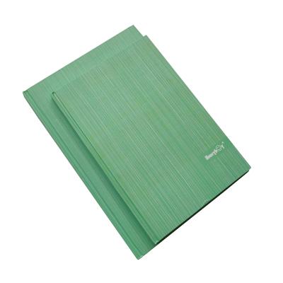 China Printed Green Hard Cover Notebook Simple Design Stationery Products for sale