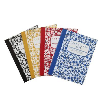 China Printed 40/80 custom printed composition book in cheap primary sheet composition notebooks for sale