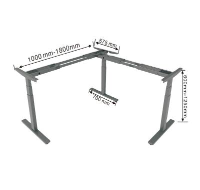 China Factory Price Adjustable Home Office Modern (Height) Computer Desks Design Ergonomic Sit Stand Height Standing Mute Electric Adjustable Table for sale