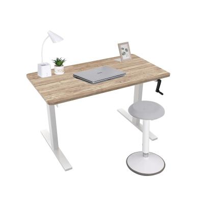 China Commercial Adjustable Height (Height) Table Manual Standing Desk Table Height Adjustable Desk View for sale