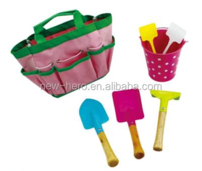 China GARDEN TOOL KIT Kids Gardening DIY Tool Kit with Carry Bag for sale