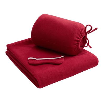 China Anti-pilling for gift polyester fleece airline blanket anti-pilling for sale