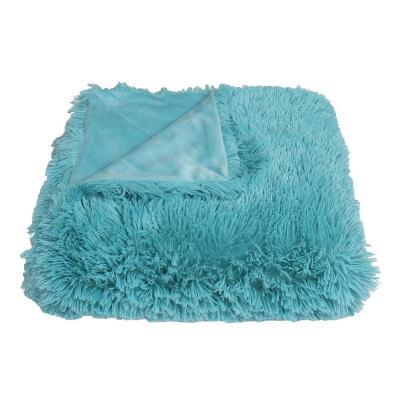 China OEM Thick Polyester Anti-pilling Long Plush And Warm Double Fleece 100% Custom Winter Blanket for sale