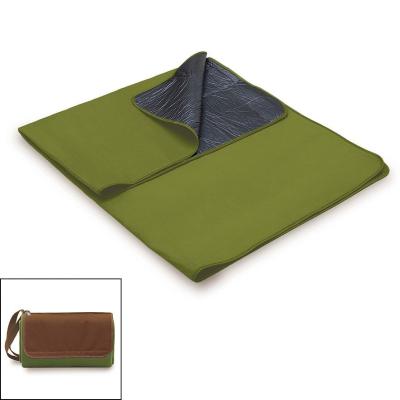 China Wholesale hot sale anti-pilling custom fold friend fleece green waterproof picnic blanket for sale