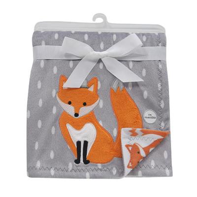 China 100% Baby Blanket Anti-pilling Baby Blanket Custom Made Pattern Polyester Fox Blanket for sale