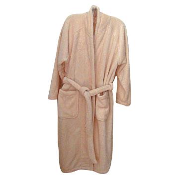 China Breathable Fleece Collar Full Length Fleece Bathrobe Soft Bathrobe For Adult for sale