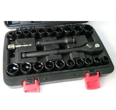 China Powerful Impact Socket Set 23pc 1/2