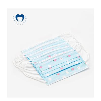 China In Favorable Price Disposable High Nonwoven Adult Running PFE Kids High Mouth 3ply Face Mask PFE Printed Cartoon Disposable Facemask for sale