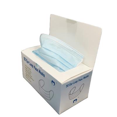 China 3 Layers Nonwoven Disposable Face Mask Factory Direct Supply Reusable 3 Ply Nonwoven Earloop Disposable Facemask for sale