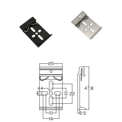 China Aluminum Alloy 25 Long Hole Electrical Appliances Guide Rail Loop Switch Industrial Guide Rail Loop Wide Rail Loop for sale