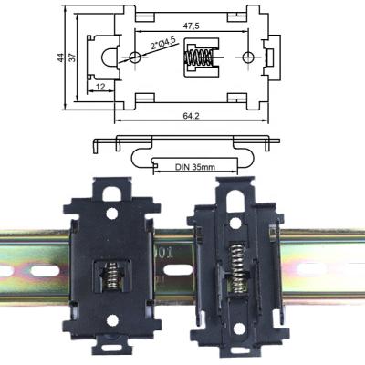 China Industrial electrical appliances iron middle size hole 35MM guide rail loop din35 guide rail loop for sale