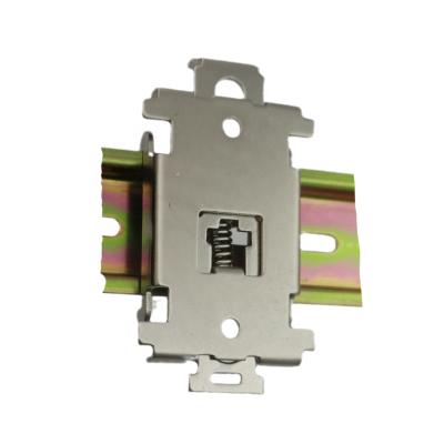 China Electrical Appliances Tiezhong Size Industrial Wide Hole 44 Guide Rail Installation Loop Solid State Relay Bracket for sale