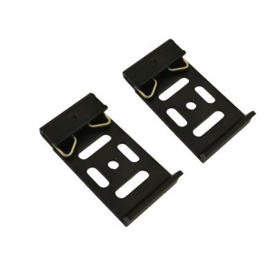 China Installed on 35mm DIN rail rail fixing clip for relative installation, din rail clip, aluminum din rail snap mounting clip fastener for sale