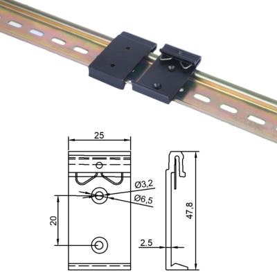 China Installed on 35mm DIN rail guide rail clip 35mm fast din guide rail installation clip 35mm aluminum guide rail buckle for sale