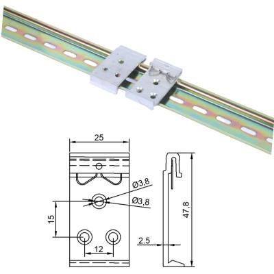 China Installed on 35mm DIN Rail C35 C45 Rail Support Clip Snap, DIN Rail Buckle, Aluminum Alloy Slideway Clasp Bracket for sale