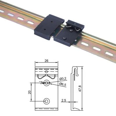 China Installed on 35mm DIN rail clip DIN35mm rail quick buckle guide rail clip installation repair clip for sale