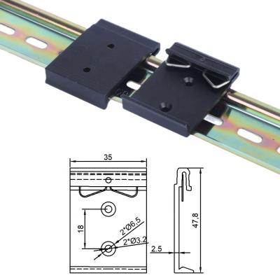 China Installed on 35mm DIN rail break for easy mounting on DIN rail bracket guide rail loop installation din rail bracket repair clip for sale